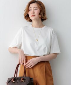 L size ONWARD(大きいサイズ) / エルサイズオンワード カットソー | 【一部先行予約】スビンギザコットン フレア Tシャツ