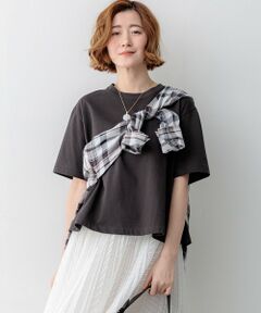 L size ONWARD(大きいサイズ) / エルサイズオンワード カットソー | 【一部先行予約】スビンギザコットン フレア Tシャツ