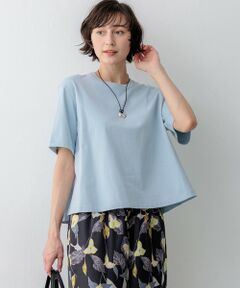 L size ONWARD(大きいサイズ) / エルサイズオンワード カットソー | スビンギザコットン フレア Tシャツ