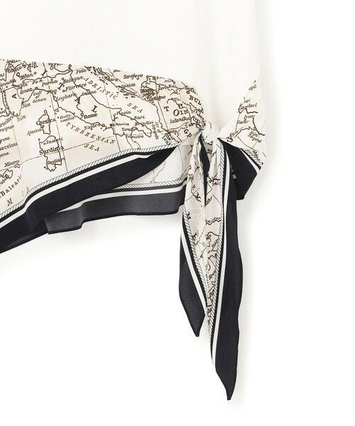 L size ONWARD(大きいサイズ) / エルサイズオンワード カットソー | スカーフコンビジャージー ウエストデザイン カットソー | 詳細6