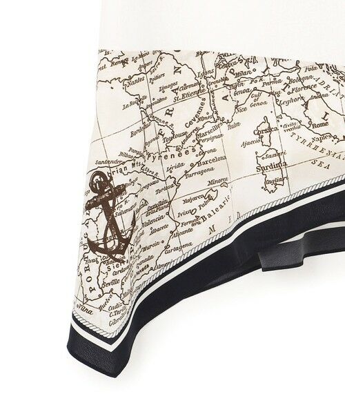 L size ONWARD(大きいサイズ) / エルサイズオンワード カットソー | スカーフコンビジャージー ウエストデザイン カットソー | 詳細7