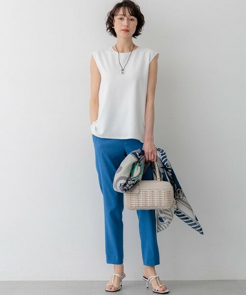 L size ONWARD(大きいサイズ) / エルサイズオンワード カットソー | ジョーゼットフレンチスリーブ カットソー | 詳細1