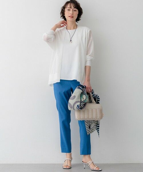 L size ONWARD(大きいサイズ) / エルサイズオンワード カットソー | ジョーゼットフレンチスリーブ カットソー | 詳細2