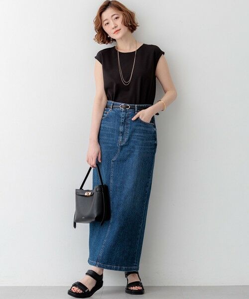 L size ONWARD(大きいサイズ) / エルサイズオンワード カットソー | ジョーゼットフレンチスリーブ カットソー | 詳細12