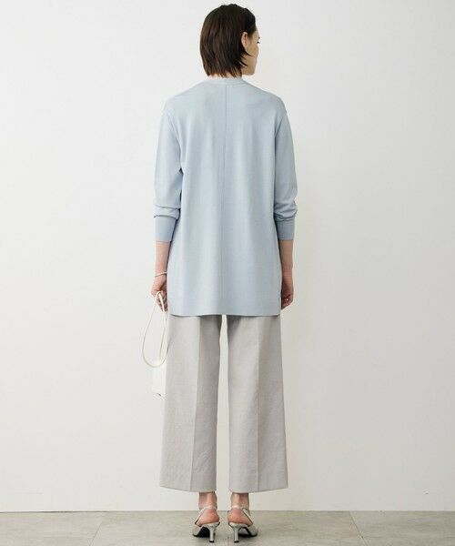 L size ONWARD(大きいサイズ) / エルサイズオンワード カーディガン・ボレロ | シンセティックハイゲージ ロングカーディガン | 詳細5