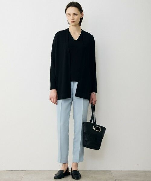 L size ONWARD(大きいサイズ) / エルサイズオンワード カーディガン・ボレロ | シンセティックハイゲージ ロングカーディガン | 詳細13