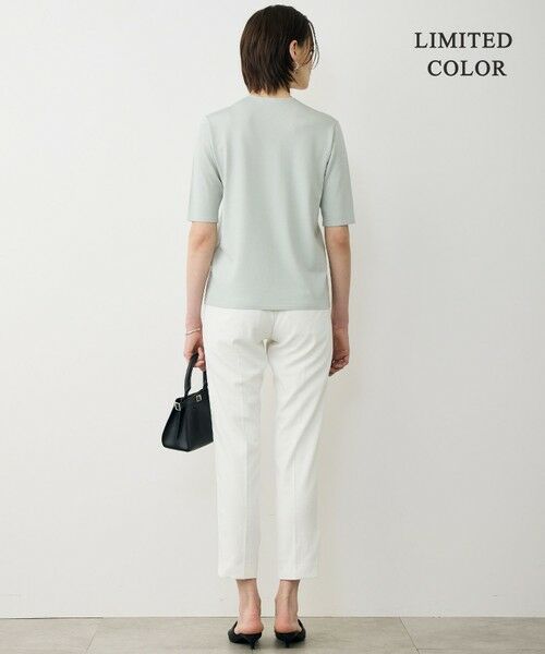 L size ONWARD(大きいサイズ) / エルサイズオンワード ニット・セーター | 【WEB限定カラーあり】 シンセティックハイゲージ 半袖Vネックニット | 詳細9