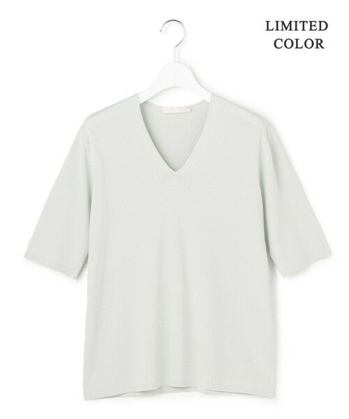 L size ONWARD(大きいサイズ) / エルサイズオンワード ニット・セーター | 【WEB限定カラーあり】 シンセティックハイゲージ 半袖Vネックニット | 詳細11