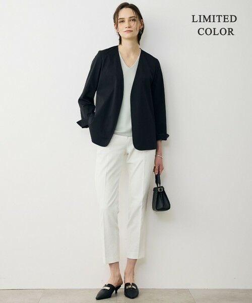 L size ONWARD(大きいサイズ) / エルサイズオンワード ニット・セーター | 【WEB限定カラーあり】 シンセティックハイゲージ 半袖Vネックニット | 詳細12