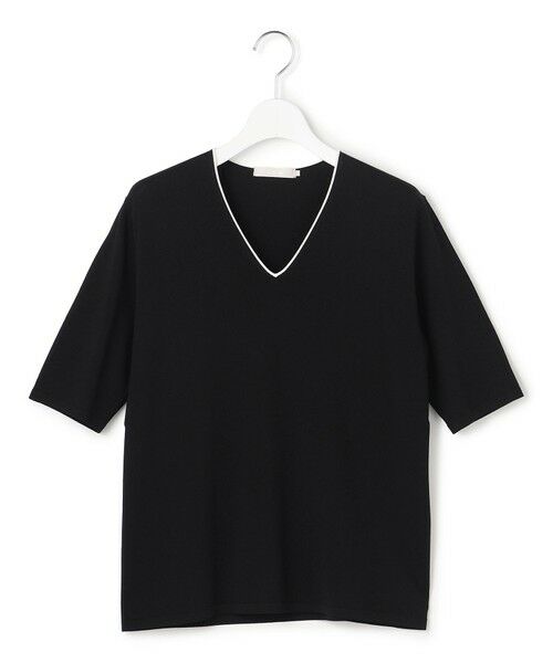 L size ONWARD(大きいサイズ) / エルサイズオンワード ニット・セーター | 【WEB限定カラーあり】 シンセティックハイゲージ 半袖Vネックニット | 詳細24