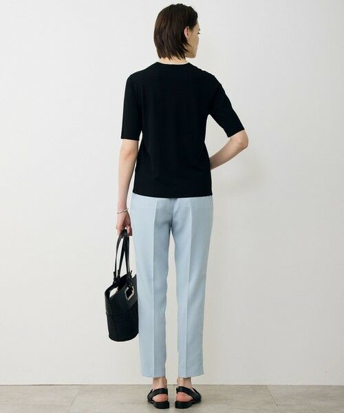 L size ONWARD(大きいサイズ) / エルサイズオンワード ニット・セーター | 【WEB限定カラーあり】 シンセティックハイゲージ 半袖Vネックニット | 詳細22