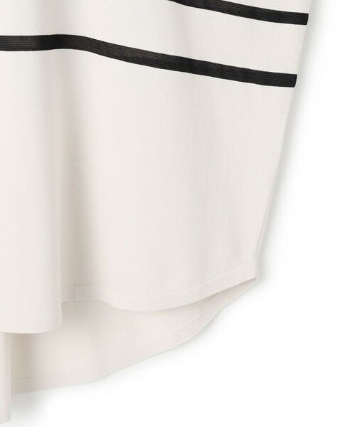 L size ONWARD(大きいサイズ) / エルサイズオンワード ニット・セーター | VIS/NYハイゲージランダムボーダー 半袖ニット | 詳細7