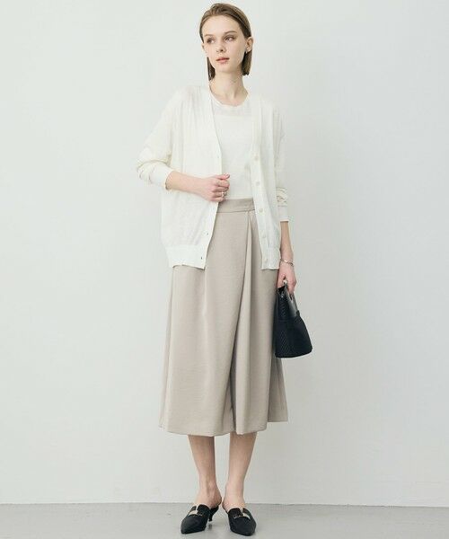 L size ONWARD(大きいサイズ) / エルサイズオンワード カーディガン・ボレロ | リネンブレンドシアー カーディガン | 詳細1