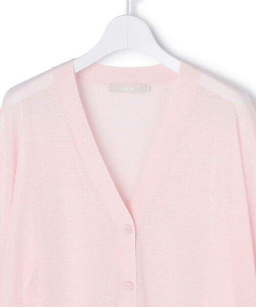 L size ONWARD(大きいサイズ) / エルサイズオンワード カーディガン・ボレロ | リネンブレンドシアー カーディガン | 詳細12