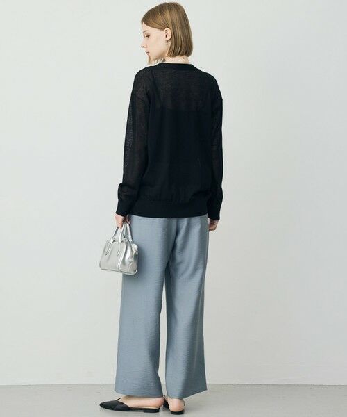 L size ONWARD(大きいサイズ) / エルサイズオンワード カーディガン・ボレロ | リネンブレンドシアー カーディガン | 詳細20