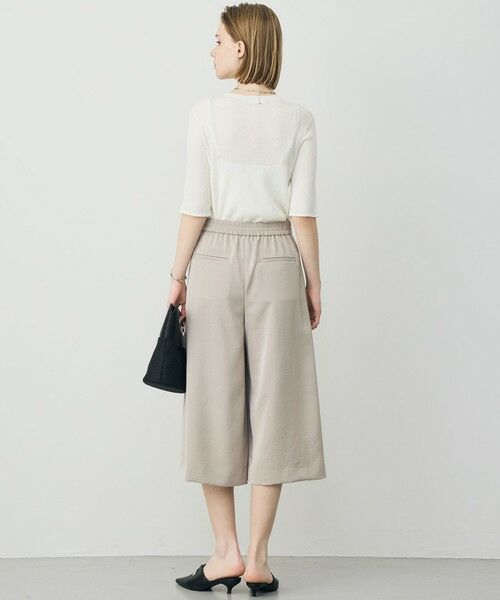 L size ONWARD(大きいサイズ) / エルサイズオンワード ニット・セーター | リネンブレンドシアー クルーネックリブニット | 詳細3