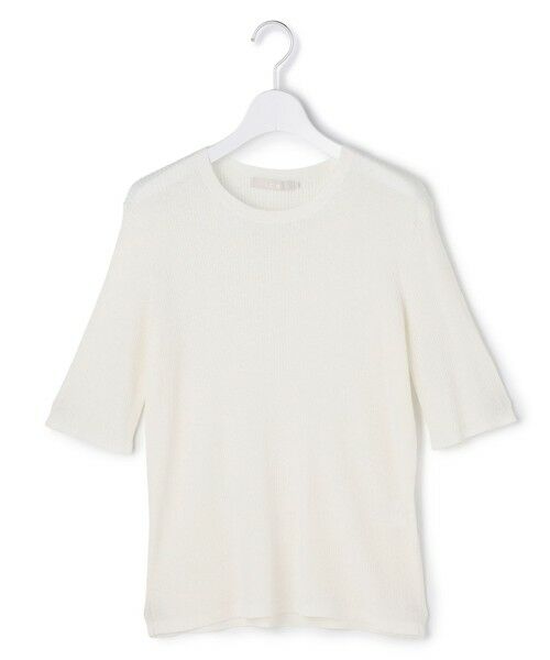 L size ONWARD(大きいサイズ) / エルサイズオンワード ニット・セーター | リネンブレンドシアー クルーネックリブニット | 詳細5