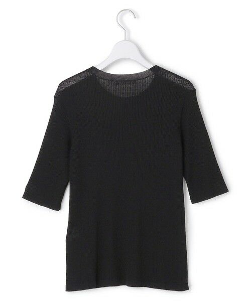 L size ONWARD(大きいサイズ) / エルサイズオンワード ニット・セーター | リネンブレンドシアー クルーネックリブニット | 詳細15