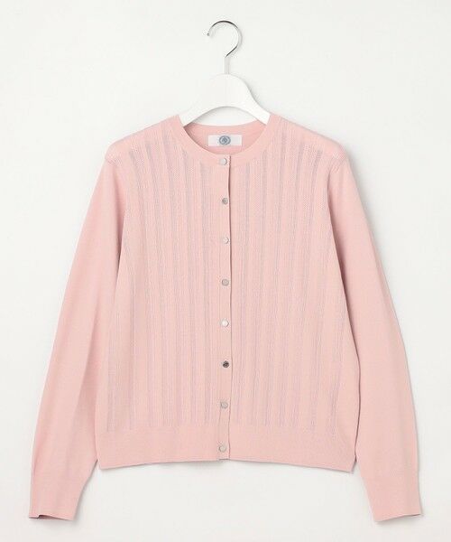 L size ONWARD(大きいサイズ) / エルサイズオンワード カーディガン・ボレロ | Rayon Elite Stretch クルーネック カーディガン | 詳細4