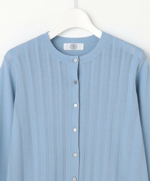 L size ONWARD(大きいサイズ) / エルサイズオンワード カーディガン・ボレロ | Rayon Elite Stretch クルーネック カーディガン | 詳細10