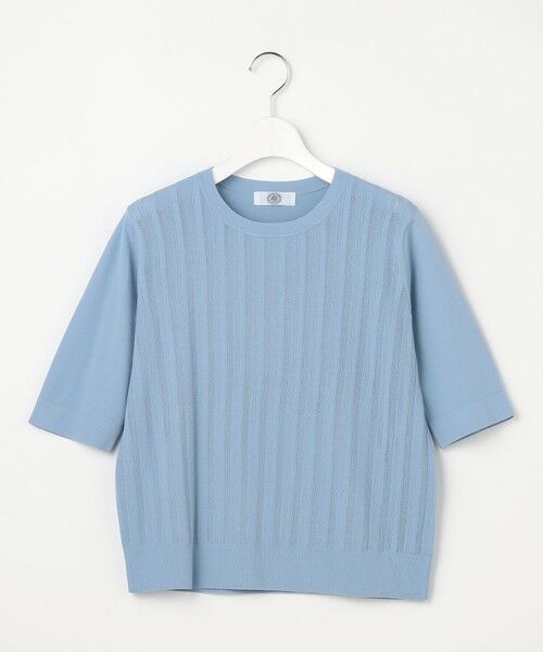 L size ONWARD(大きいサイズ) / エルサイズオンワード ニット・セーター | Rayon Elite Stretch クルーネック ニット | 詳細12