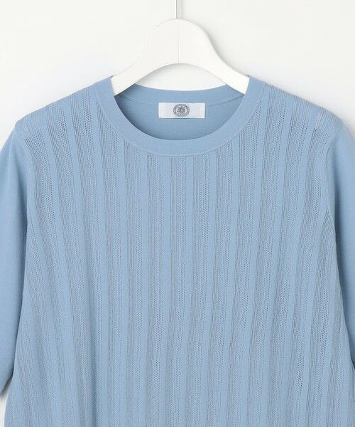 L size ONWARD(大きいサイズ) / エルサイズオンワード ニット・セーター | Rayon Elite Stretch クルーネック ニット | 詳細14