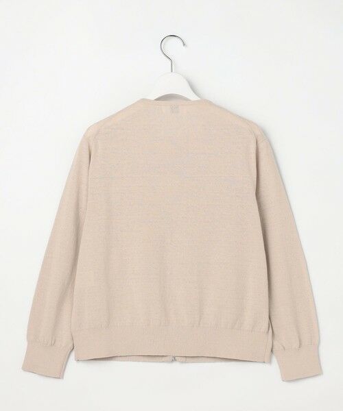 L size ONWARD(大きいサイズ) / エルサイズオンワード ブルゾン | LINEN COTTON BLEND ニット ブルゾン | 詳細6