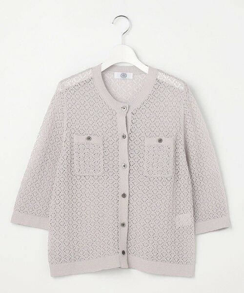 L size ONWARD(大きいサイズ) / エルサイズオンワード カーディガン・ボレロ | LINEN COTTON BLEND ニット カーディガン | 詳細5