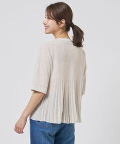 L size ONWARD(大きいサイズ) / エルサイズオンワード ニット・セーター | Vis/Pe スパーク バックプリーツ ニット