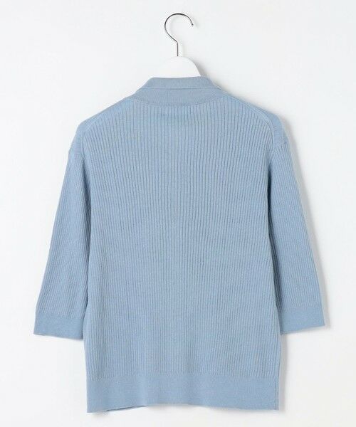 L size ONWARD(大きいサイズ) / エルサイズオンワード ニット・セーター | LINEN COTTON ポロ ニット | 詳細9