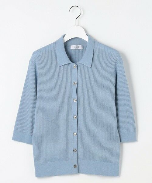 L size ONWARD(大きいサイズ) / エルサイズオンワード ニット・セーター | LINEN COTTON ポロ ニット | 詳細4