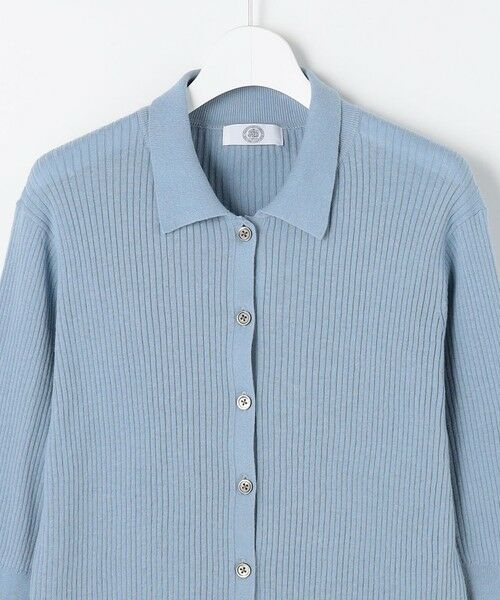 L size ONWARD(大きいサイズ) / エルサイズオンワード ニット・セーター | LINEN COTTON ポロ ニット | 詳細5