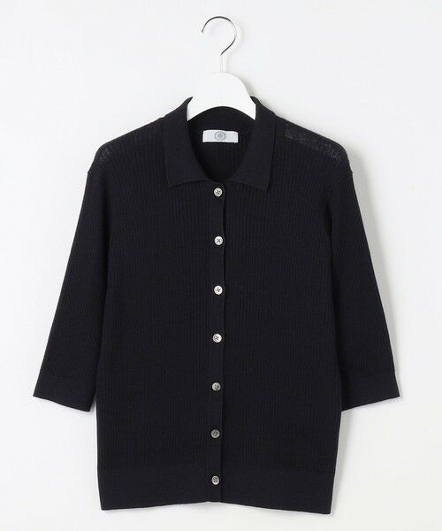 L size ONWARD(大きいサイズ) / エルサイズオンワード ニット・セーター | LINEN COTTON ポロ ニット | 詳細15