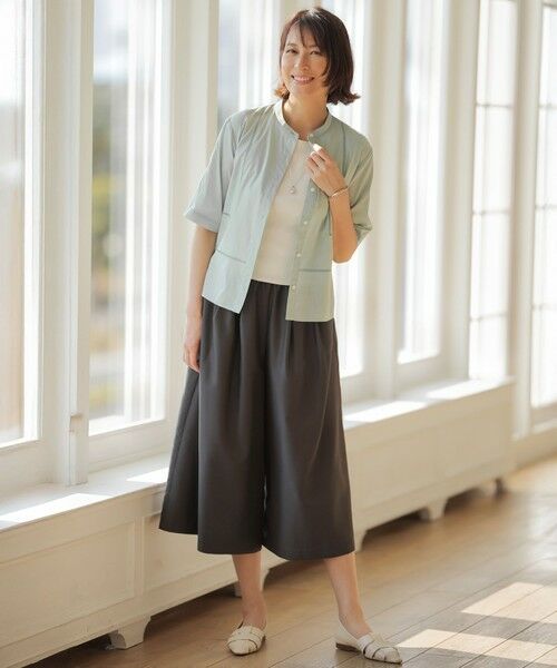 L size ONWARD(大きいサイズ) / エルサイズオンワード タンクトップ | 【レイヤードスタイルに】FINE COTTON SLEEVELESS タンクトップ | 詳細1