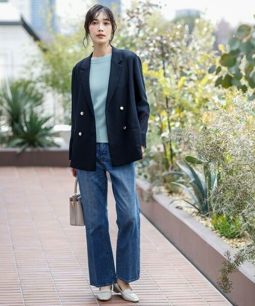 L size ONWARD(大きいサイズ) / エルサイズオンワード ニット・セーター | 【好印象ブライトニット】レースポイント プルオーバー | 詳細6