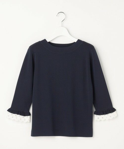 L size ONWARD(大きいサイズ) / エルサイズオンワード ニット・セーター | 【好印象ブライトニット】レースポイント プルオーバー | 詳細15