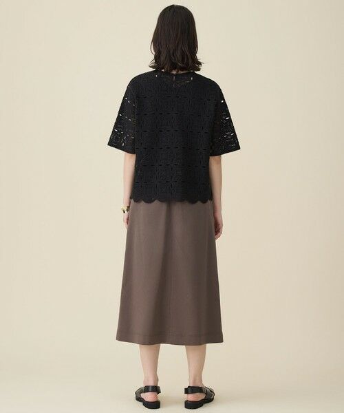 L size ONWARD(大きいサイズ) / エルサイズオンワード ニット・セーター | 【1枚でキレイ見え】エンブロイダリー ニット | 詳細8