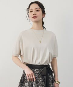 L size ONWARD(大きいサイズ) / エルサイズオンワード ニット・セーター | 【前後着用可能】クレープストレッチドルマンスリーブ ニット