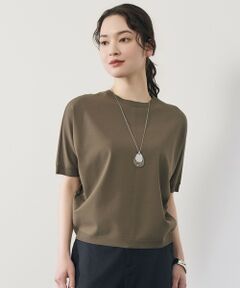 L size ONWARD(大きいサイズ) / エルサイズオンワード ニット・セーター | 【前後着用可能】クレープストレッチドルマンスリーブ ニット