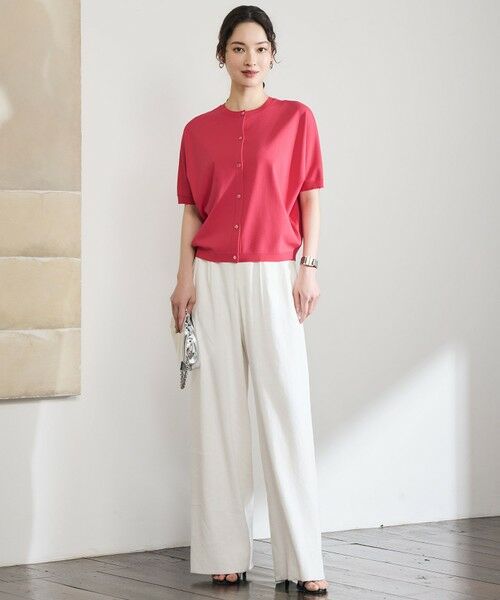 L size ONWARD(大きいサイズ) / エルサイズオンワード ニット・セーター | 【前後着用可能】クレープストレッチドルマンスリーブ ニット | 詳細2