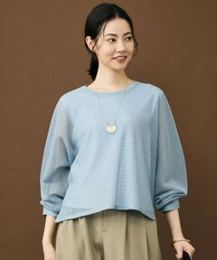 L size ONWARD(大きいサイズ) / エルサイズオンワード ニット・セーター | ライトメッシュ プルオーバー