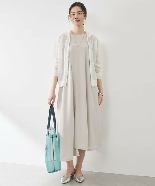 L size ONWARD(大きいサイズ) / エルサイズオンワード パーカー | 【SHIHOさん着用】ライトメッシュジップ パーカー | 詳細4