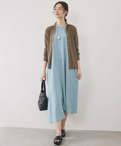 L size ONWARD(大きいサイズ) / エルサイズオンワード カーディガン・ボレロ | 【アンサンブル対応】シアーシルクミックス カーディガン | 詳細1