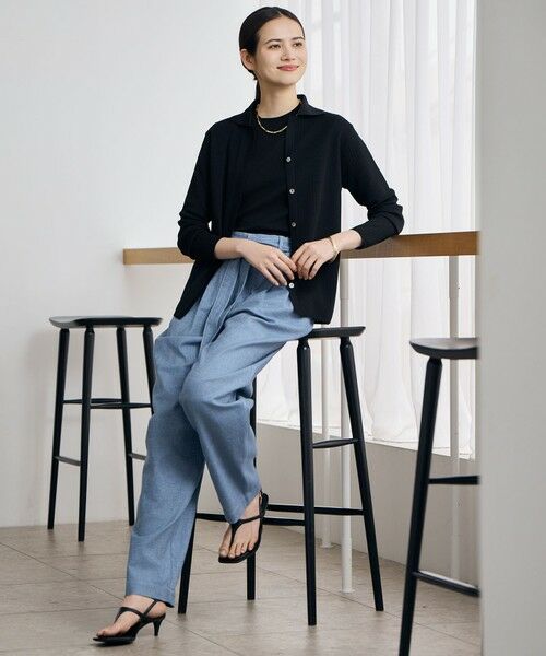 L size ONWARD(大きいサイズ) / エルサイズオンワード カーディガン・ボレロ | 【アンサンブル対応】シアーシルクミックス カーディガン | 詳細15