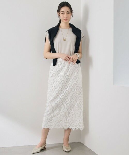 L size ONWARD(大きいサイズ) / エルサイズオンワード カーディガン・ボレロ | 【アンサンブル対応】シアーシルクミックス カーディガン | 詳細16