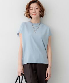 L size ONWARD(大きいサイズ) / エルサイズオンワード ニット・セーター | レーヨンポリエステルストレッチ フレンチスリーブ ニット