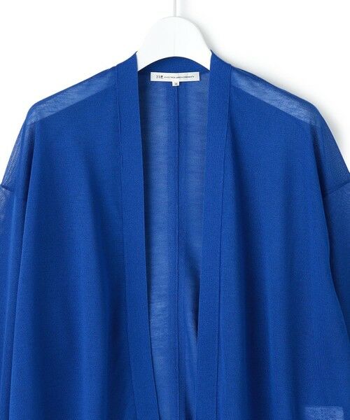 L size ONWARD(大きいサイズ) / エルサイズオンワード カーディガン・ボレロ | シャイニーシアー フロントオープン カーディガン | 詳細15