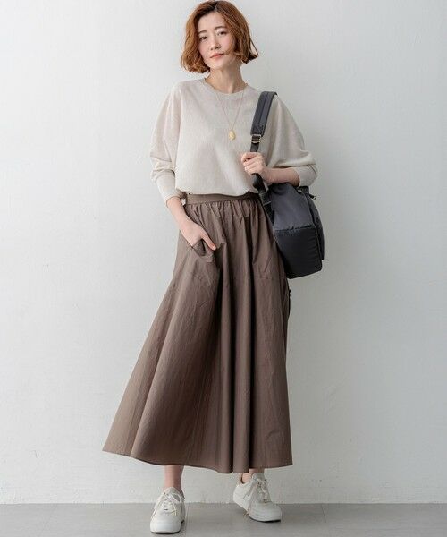 L size ONWARD(大きいサイズ) / エルサイズオンワード ニット・セーター | 【一部先行予約】シャイニーシアー ドルマン ニット | 詳細1