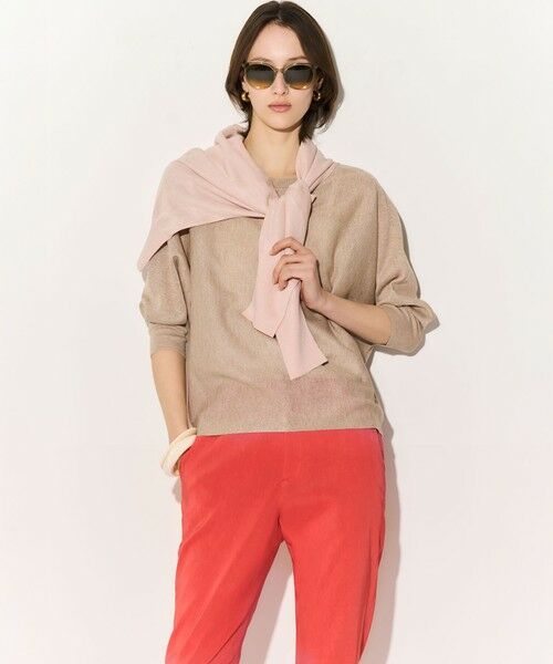 L size ONWARD(大きいサイズ) / エルサイズオンワード カーディガン・ボレロ | 【WEB&一部店舗限定カラーあり】シャイニーシアー ドルマンスリーブ カーディガン | 詳細8