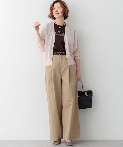 L size ONWARD(大きいサイズ) / エルサイズオンワード カーディガン・ボレロ | 【WEB&一部店舗限定カラーあり】シャイニーシアー ドルマンスリーブ カーディガン | 詳細14